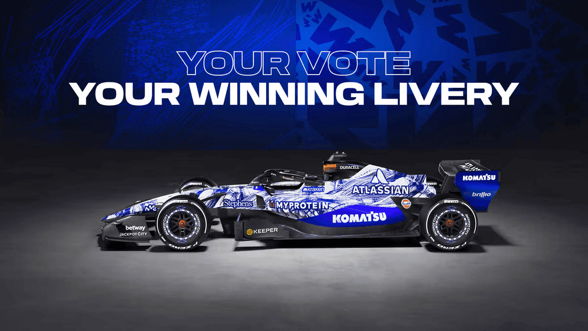 Williams revela pintura para testes de pré-temporada da F1 em 2026