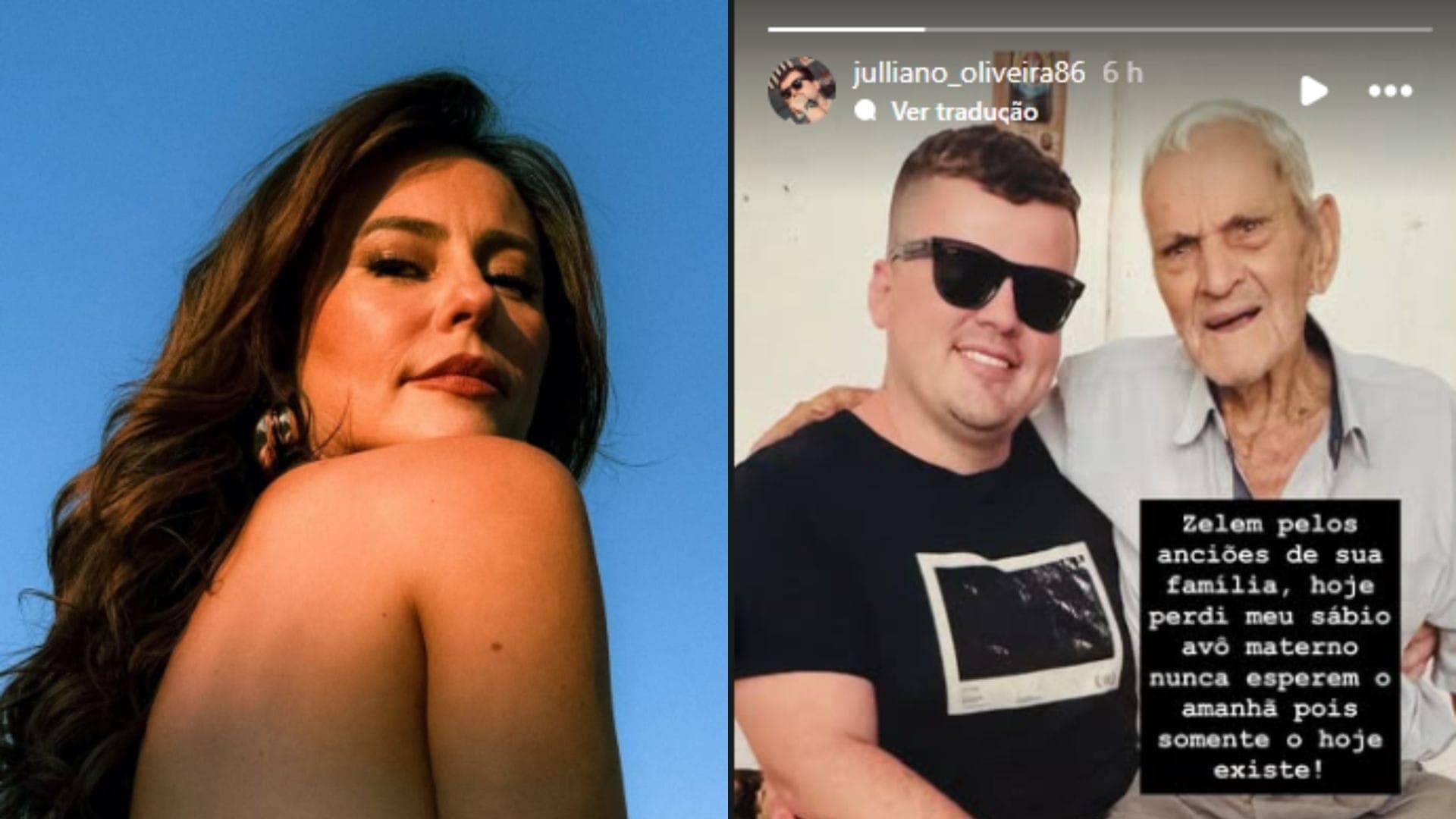 Paolla Oliveira perdeu o avô