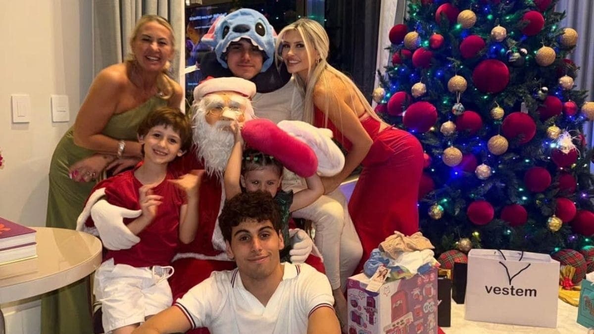 Gabriel Bortoleto passou o Natal em clima familiar no interior de São Paulo