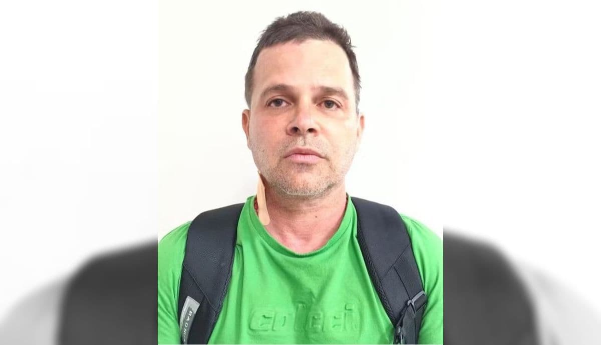 Silvinei Vasques no momento da prisão no Paraguai