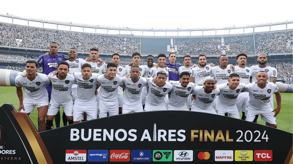 Botafogo tem apenas 4 jogadores titulares campeões da Libertadores de 2024