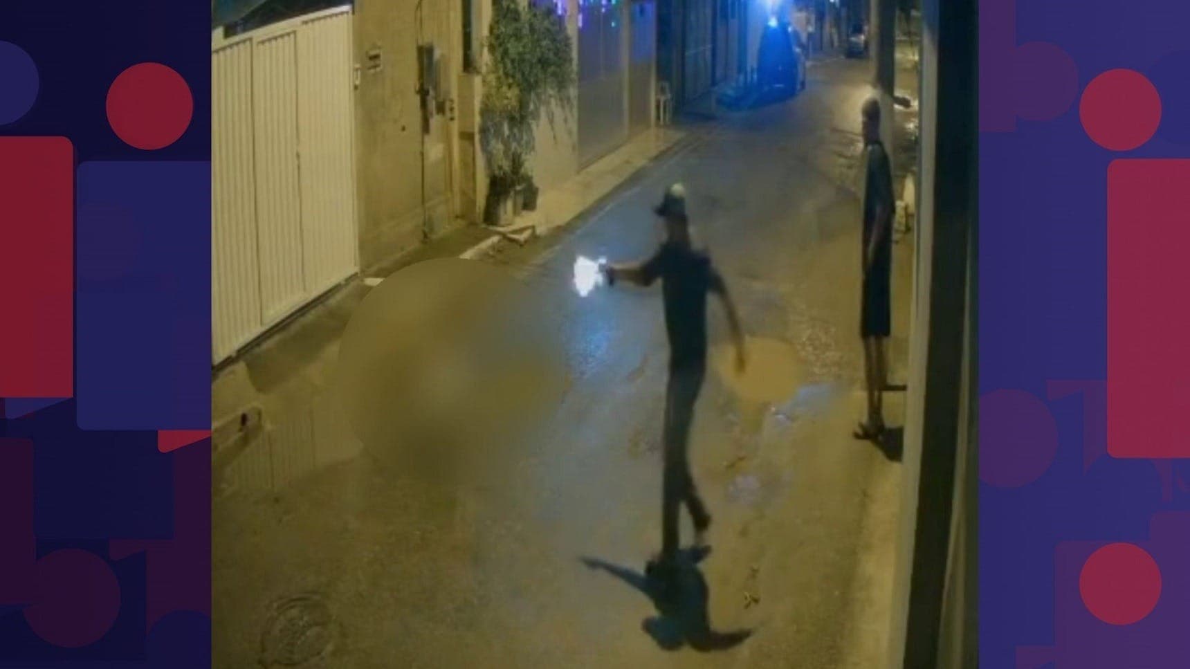 Imagens de câmeras mostram momento do ataque ao animal
