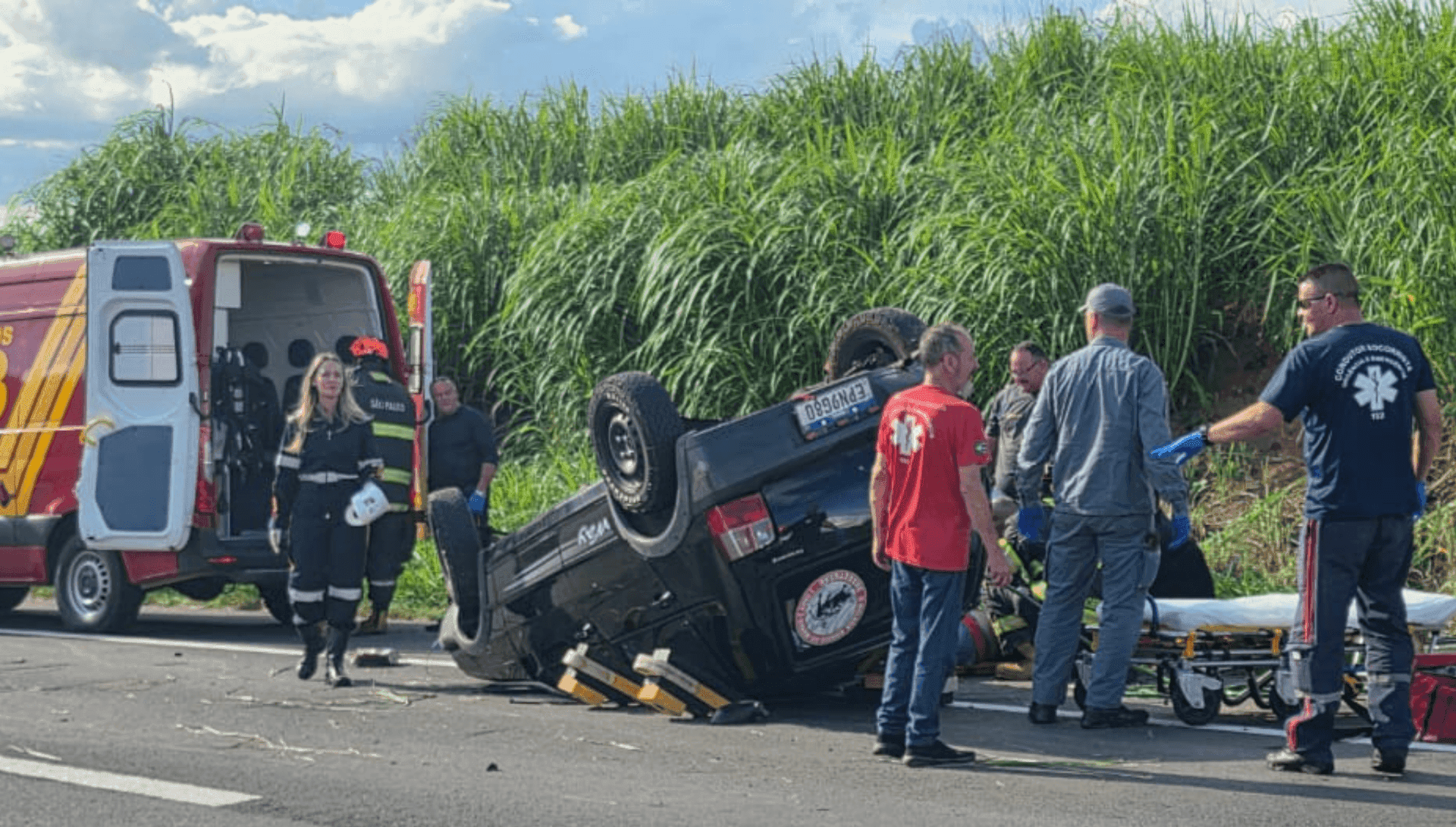 A vítima foi resgatada pelo helicóptero Águia e encaminhada para o Hospital de Clínicas da Unicamp