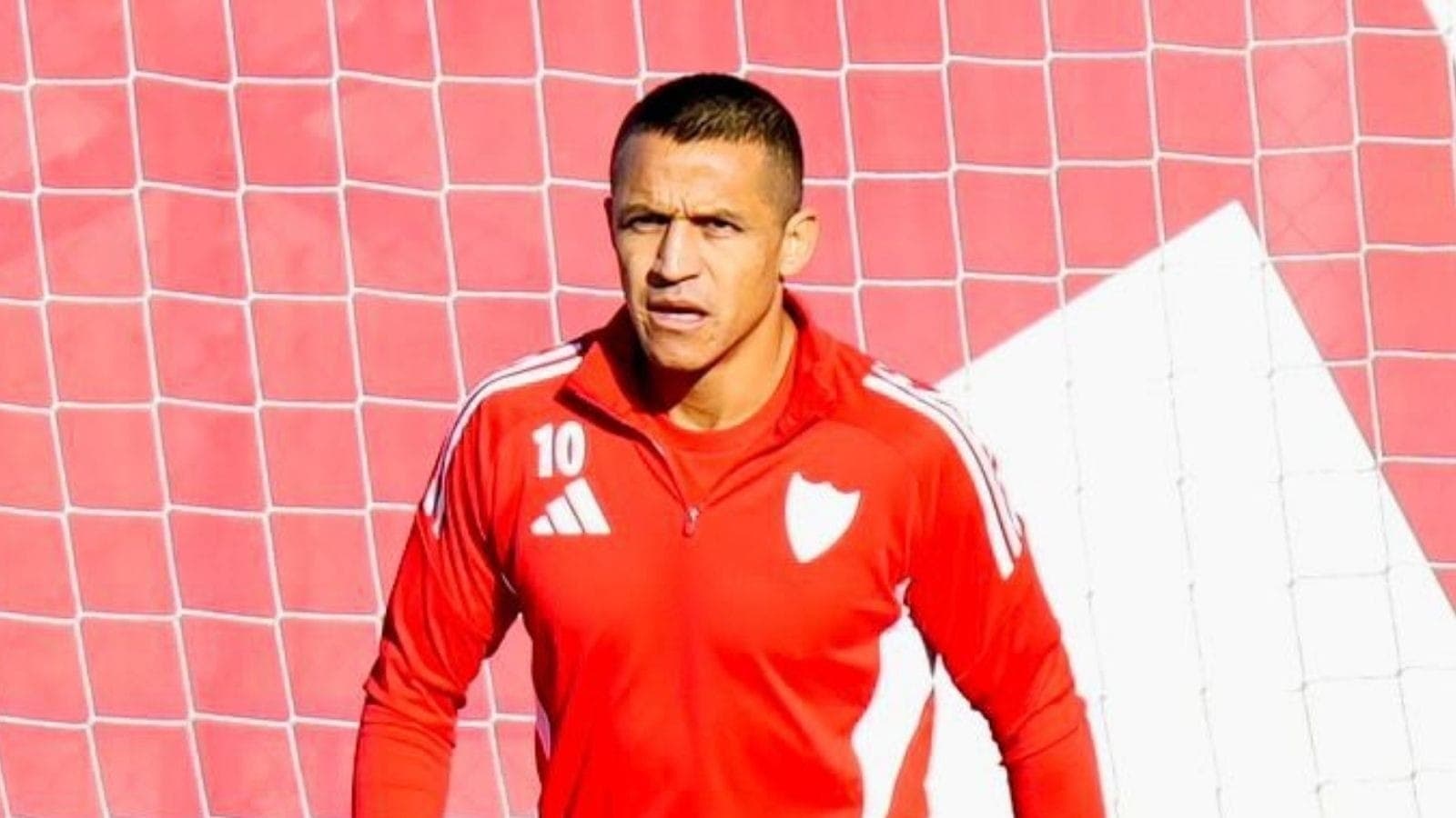 Alexis Sánchez em treino no Sevilla
