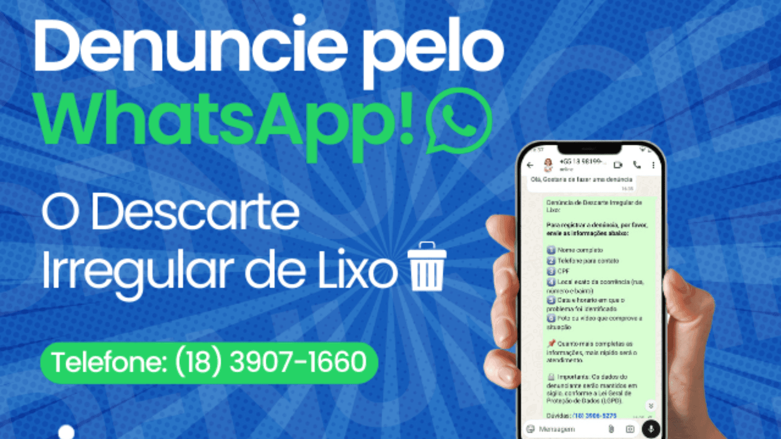 Novo canal facilita o registro de ocorrências e denúncias