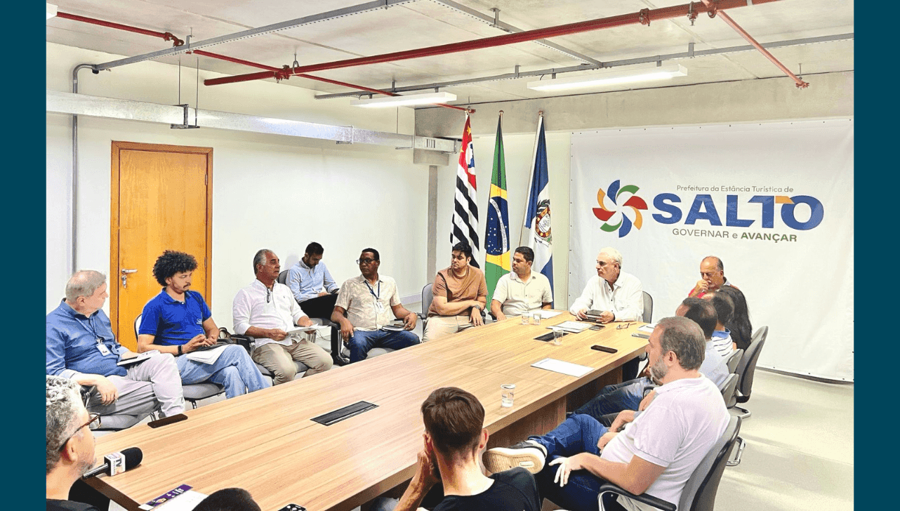 O prefeito de Salto, Geraldo Garcia (PP), participou da reunião