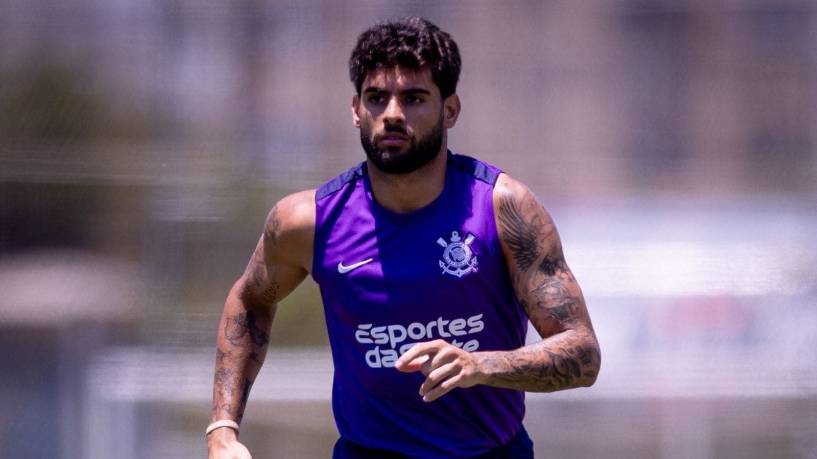Yuri Alberto durante treino no Corinthians