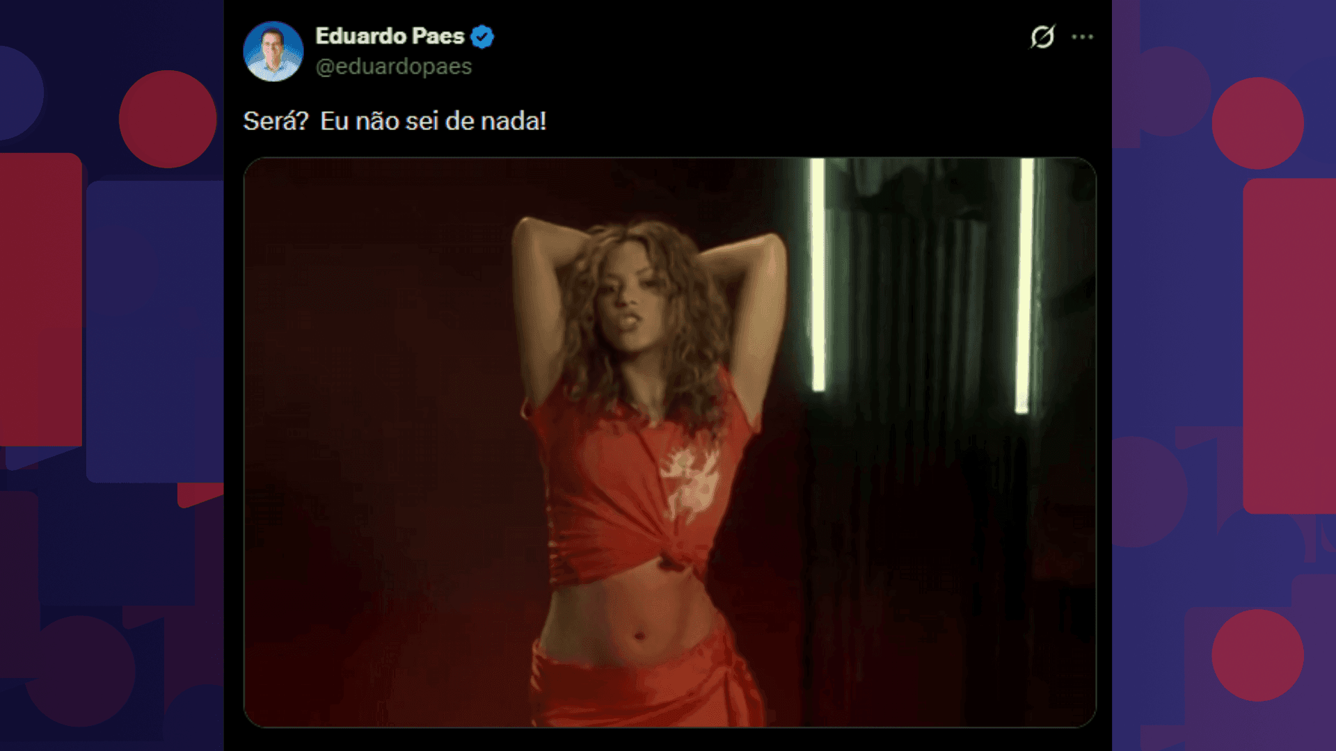 Antes, o político havia listado diversos nomes como possíveis atrações do evento, entre eles estava o da cantora colombiana