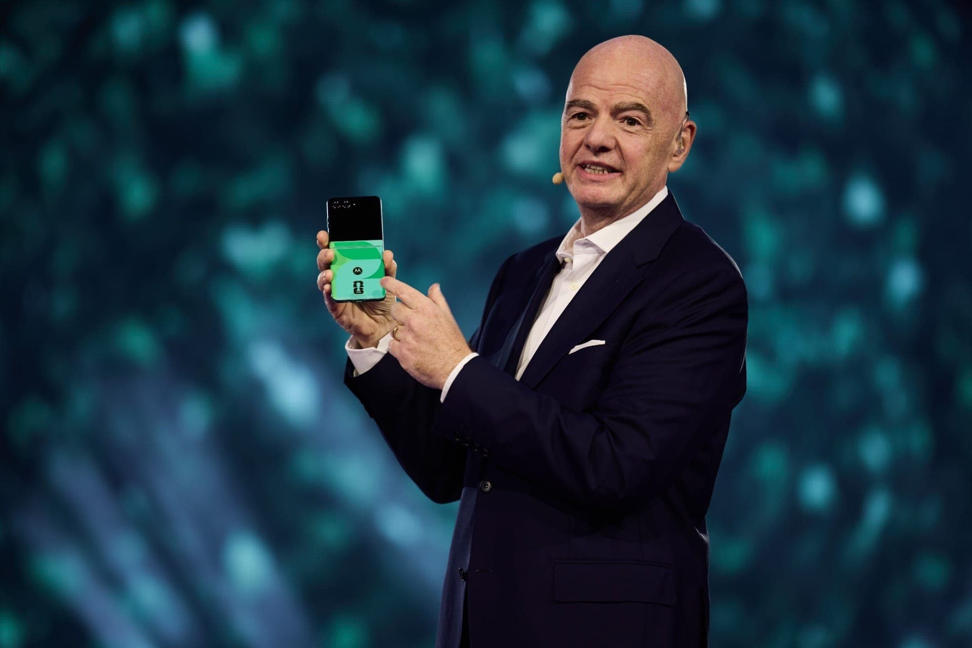 Presidente Gianni Infantino apresenta inovações tecnológicas para a Copa