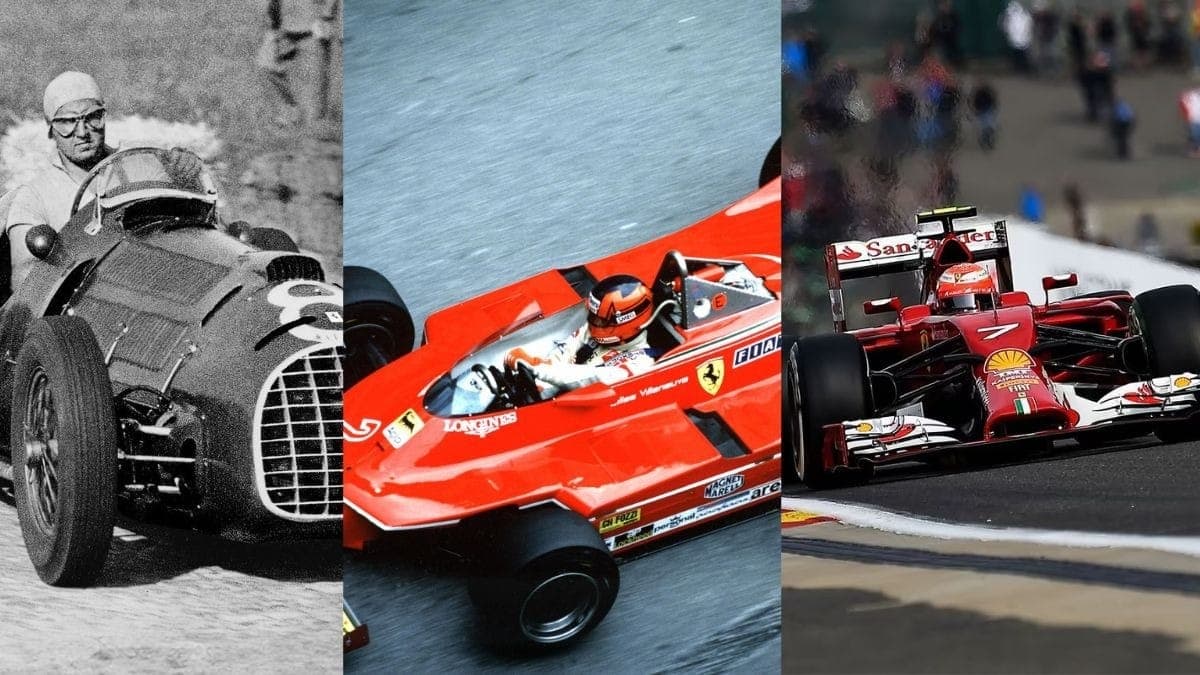 Todos os anos em que a Ferrari não venceu na Fórmula 1