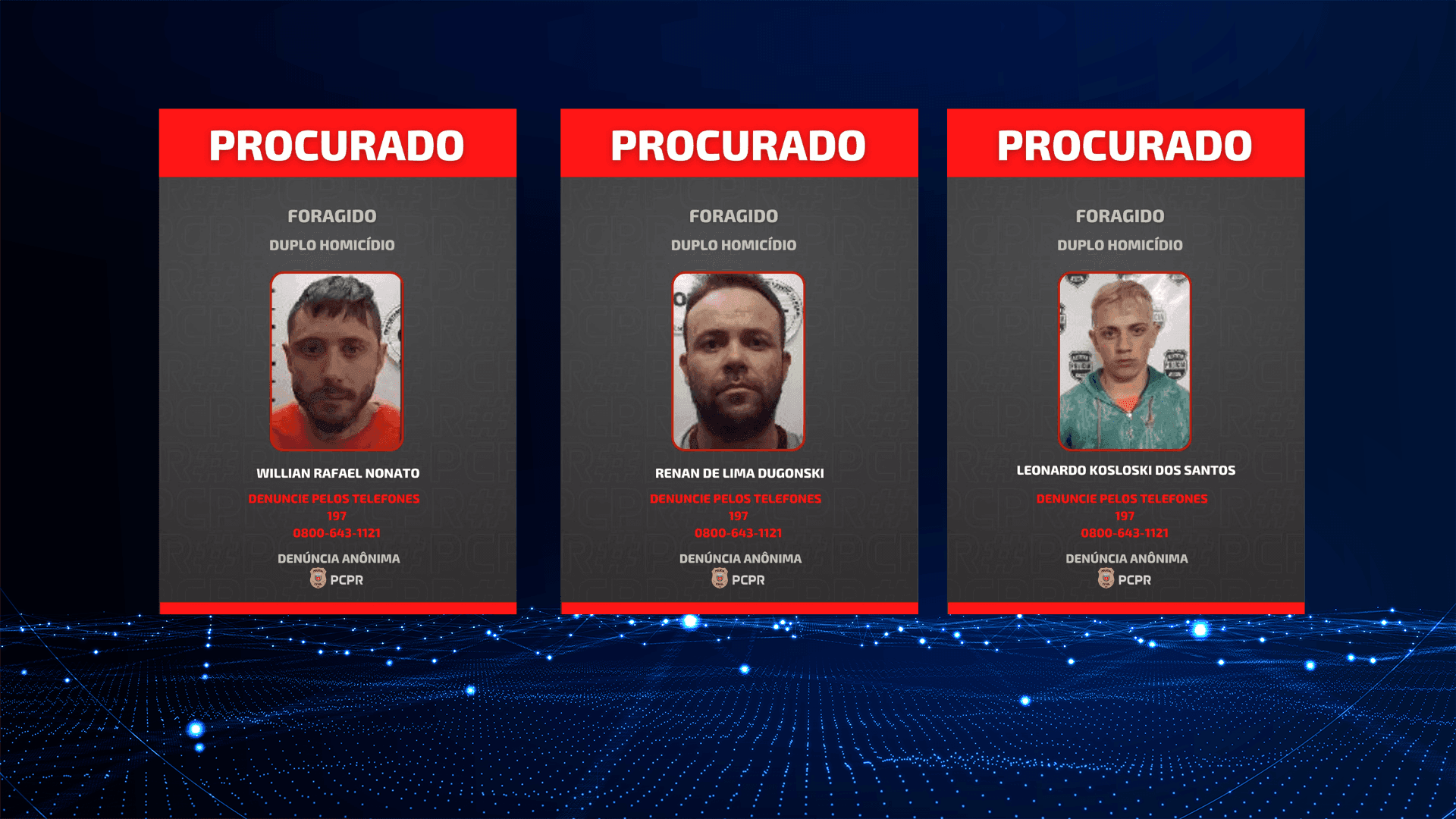 Mulher é presa preventivamente em Curitiba suspeita de participação em duplo homicídio. Outros três investigados seguem foragidos.