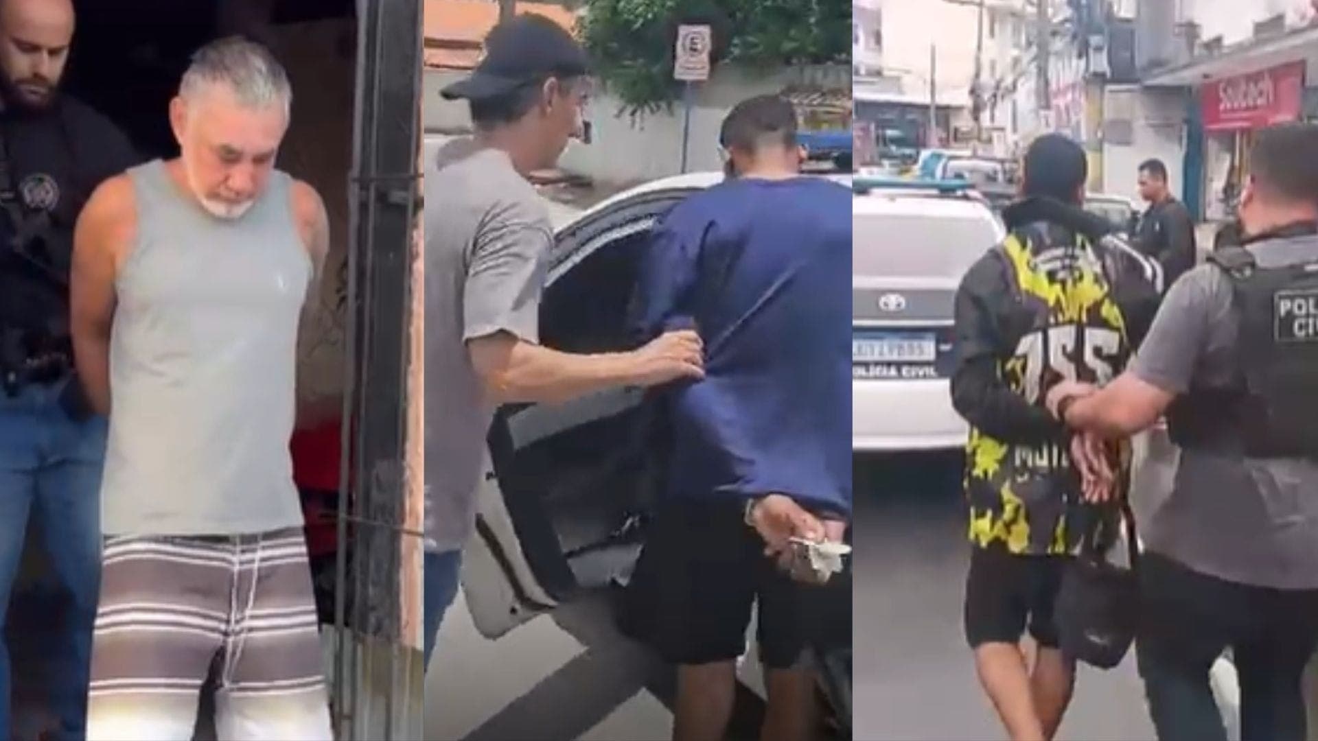 Tres homens foram presos durante operação Torniquete