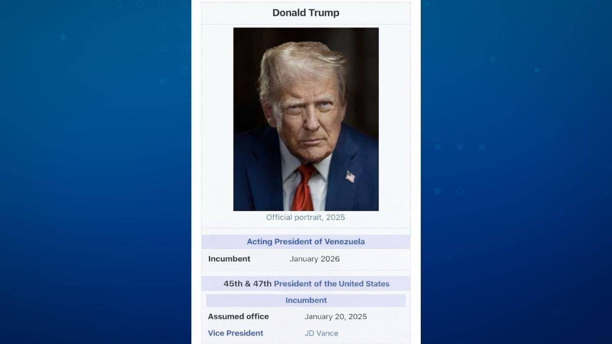 Trump publica imagem em que diz ser ‘presidente interino da Venezuela’