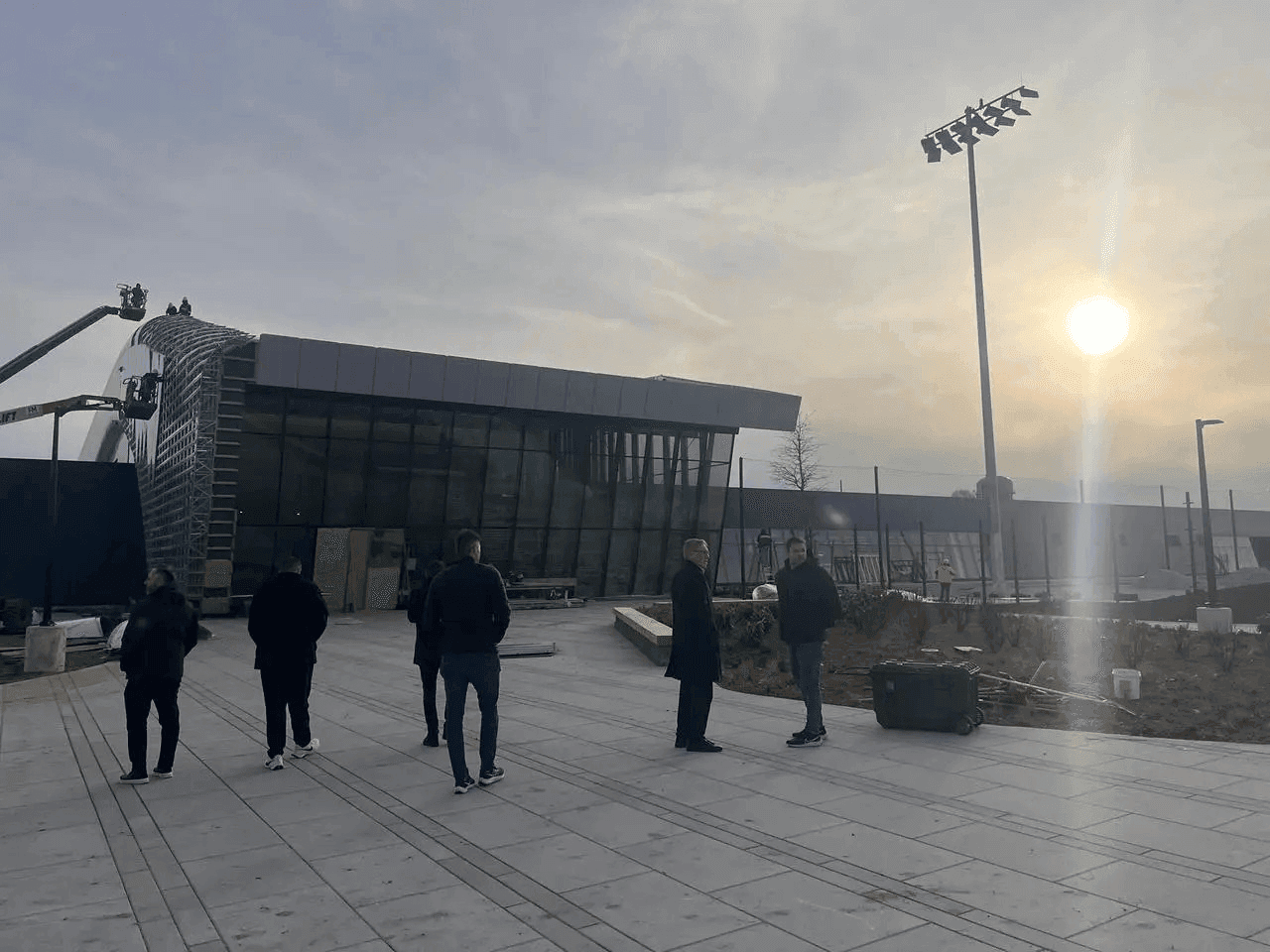 Comitiva da CBF em visita ao Centro de Treinamento da Seleção na Copa do Mundo