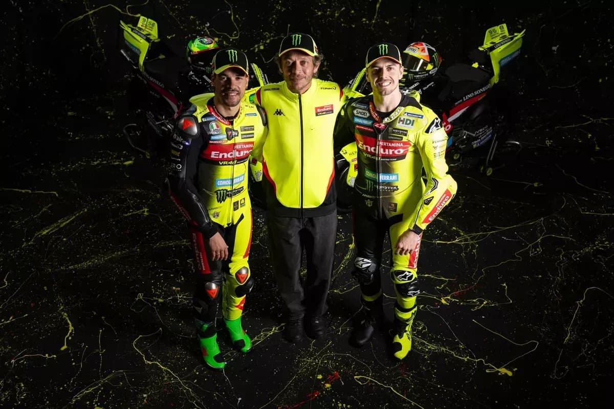 VR46 apresenta nova Ducati para a temporada 2026 da MotoGP