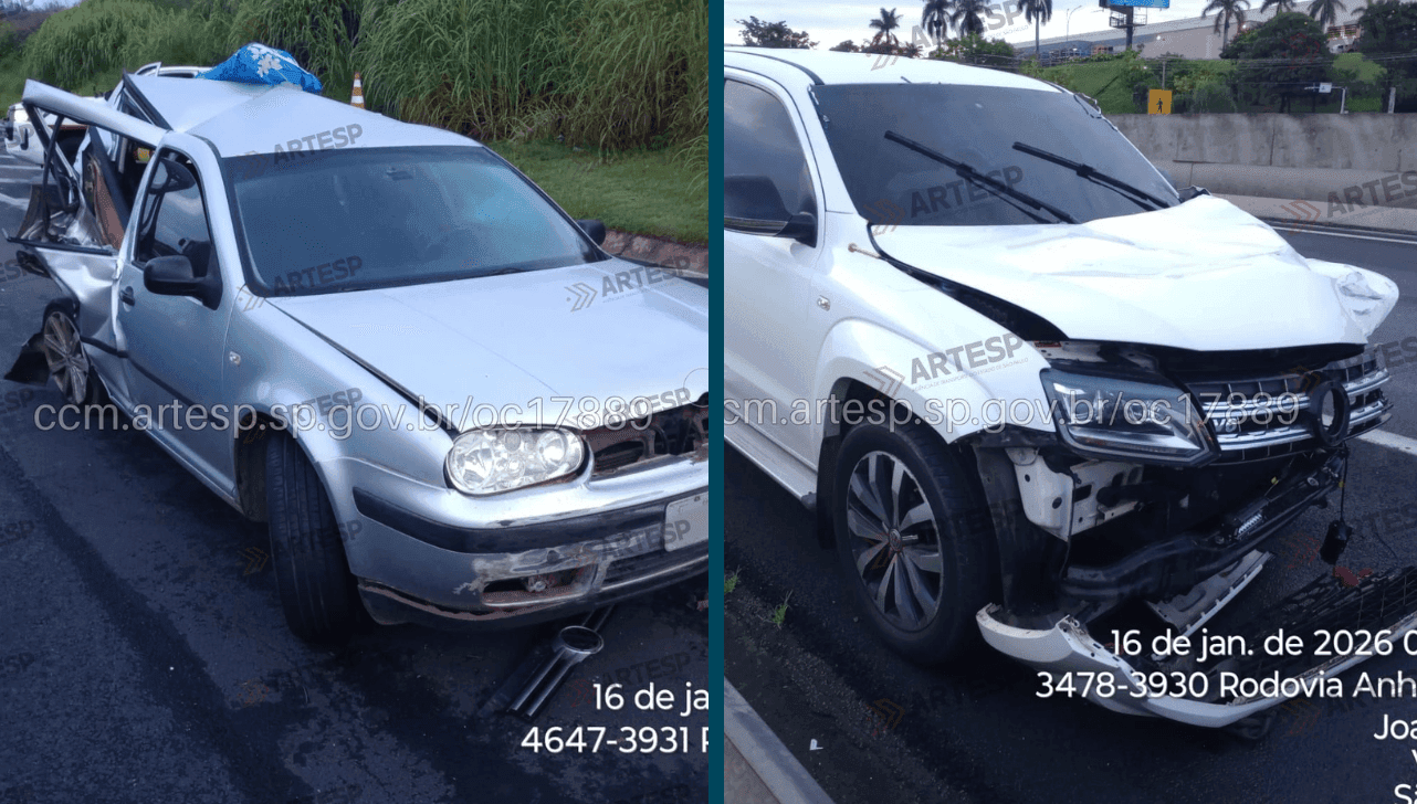 Acidente entre carro e picape deixa um homem morto