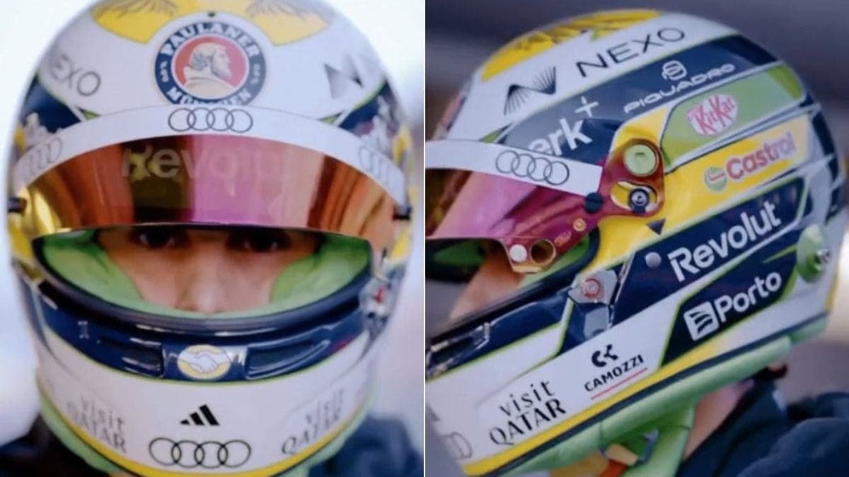 Gabriel Bortoleto apresenta primeiro capacete na Era Audi na Fórmula 1