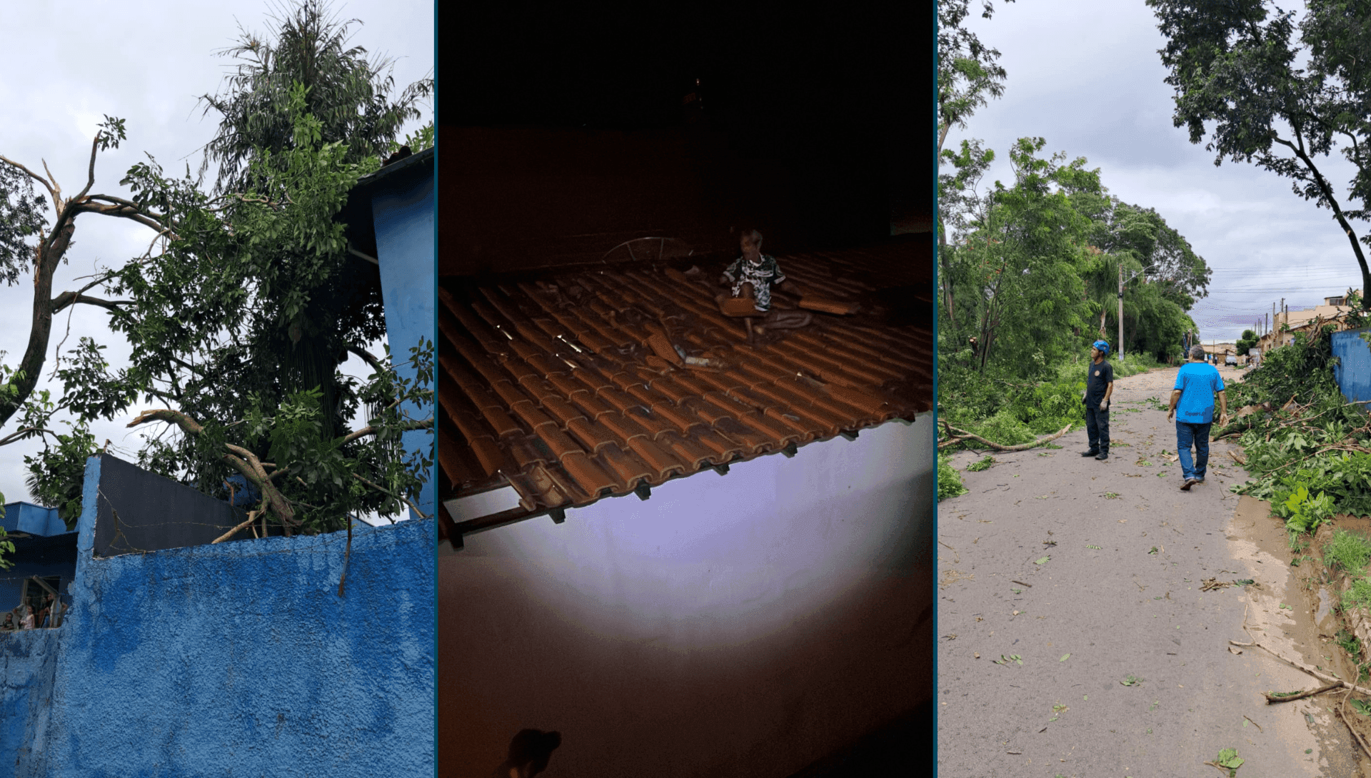 Não houve relatos de vítimas, desabrigados ou desalojados