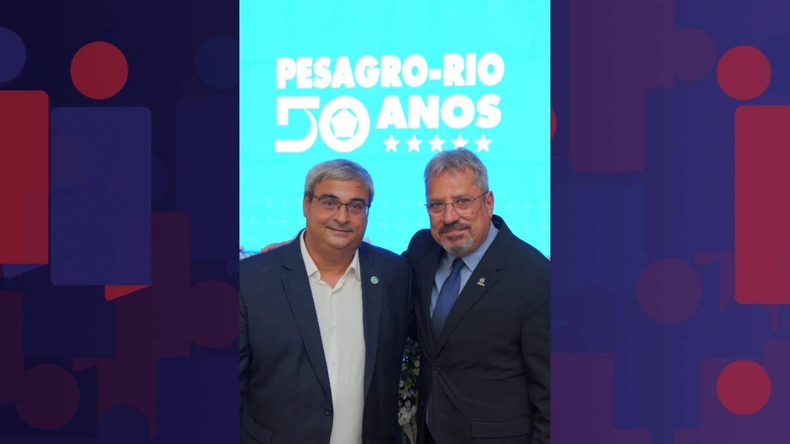 Secretário de Agricultura, Pecuária e Abastecimento, Felipe Brasil, e o presidente da Pesagro-Rio, Paulo Renato Marques