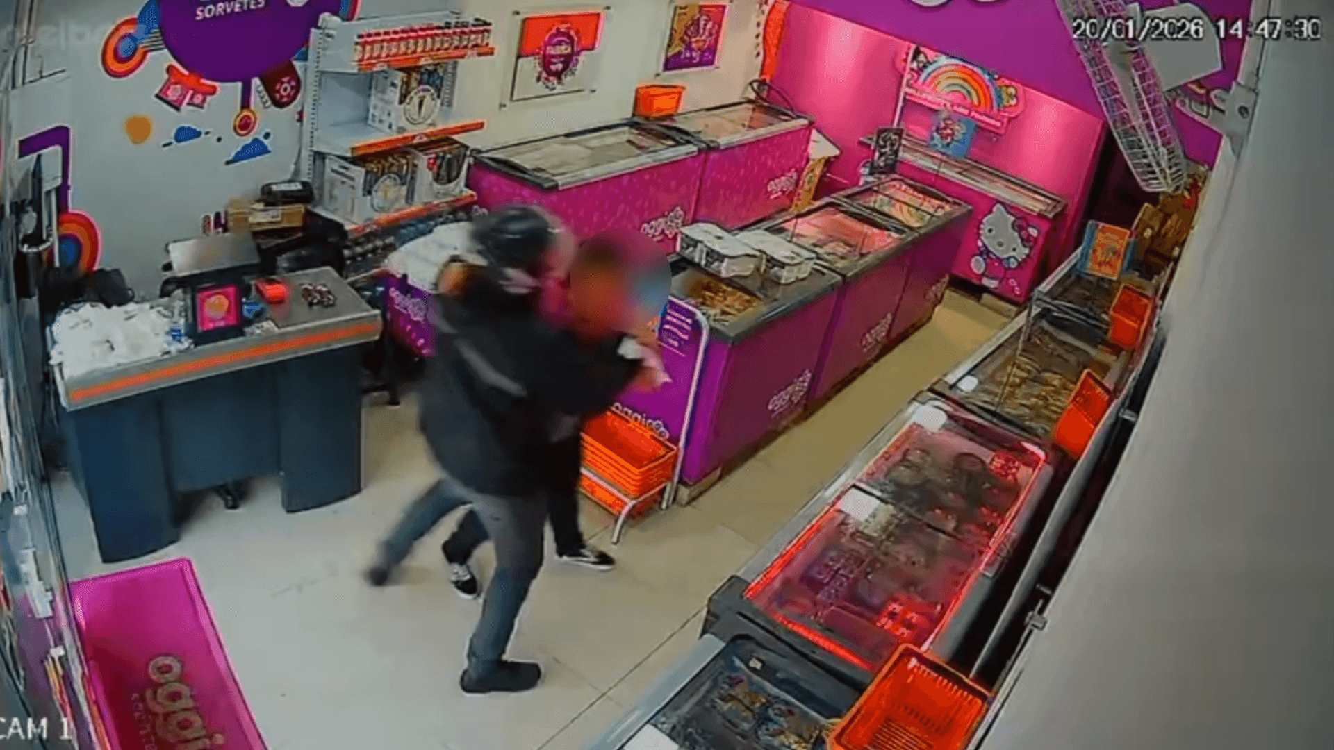 Um homem é preso por tentar roubar uma sorveteria na Avenida Dr. Mário Guimarães, em Nova Iguaçu