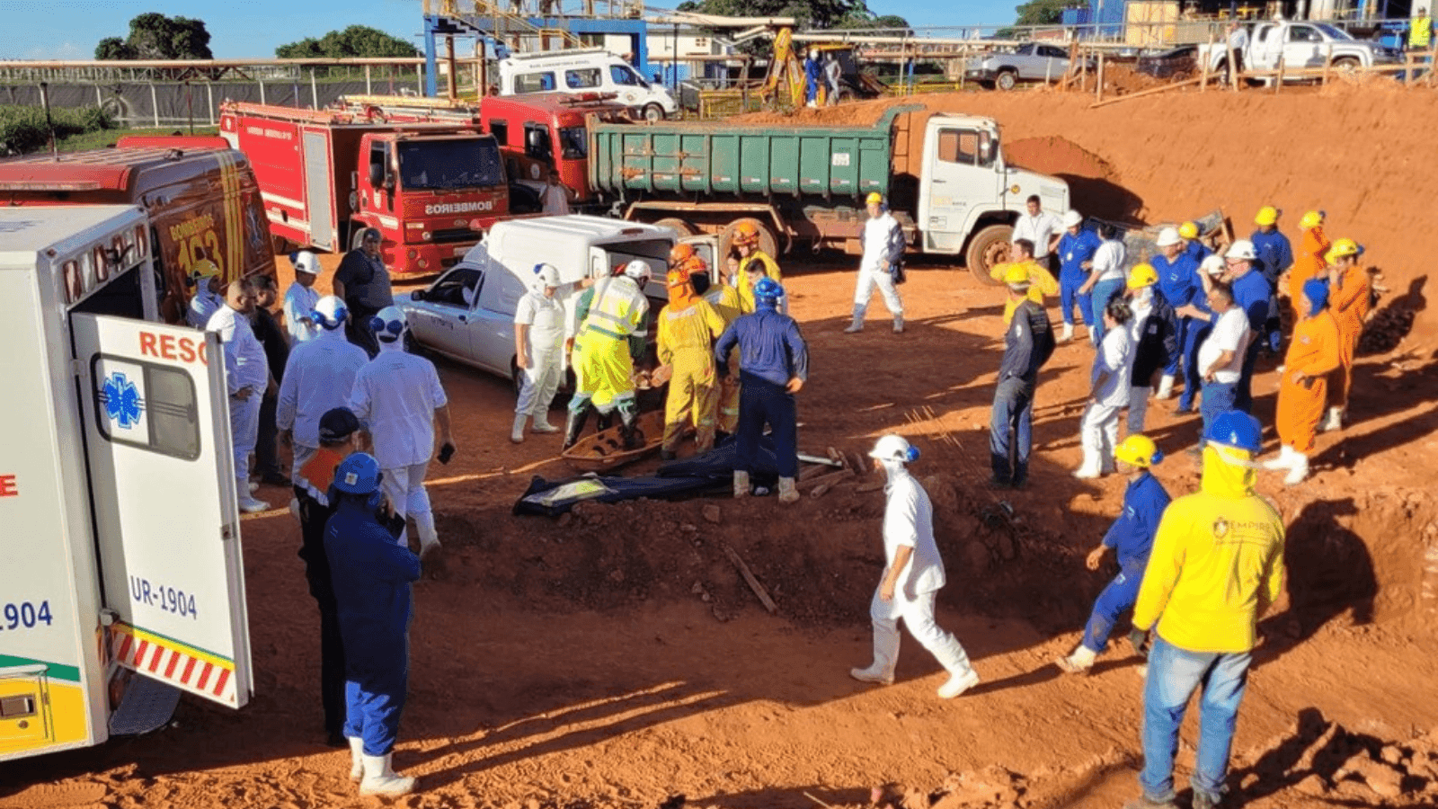 As vítimas trabalhavam na obra de um frigorífico