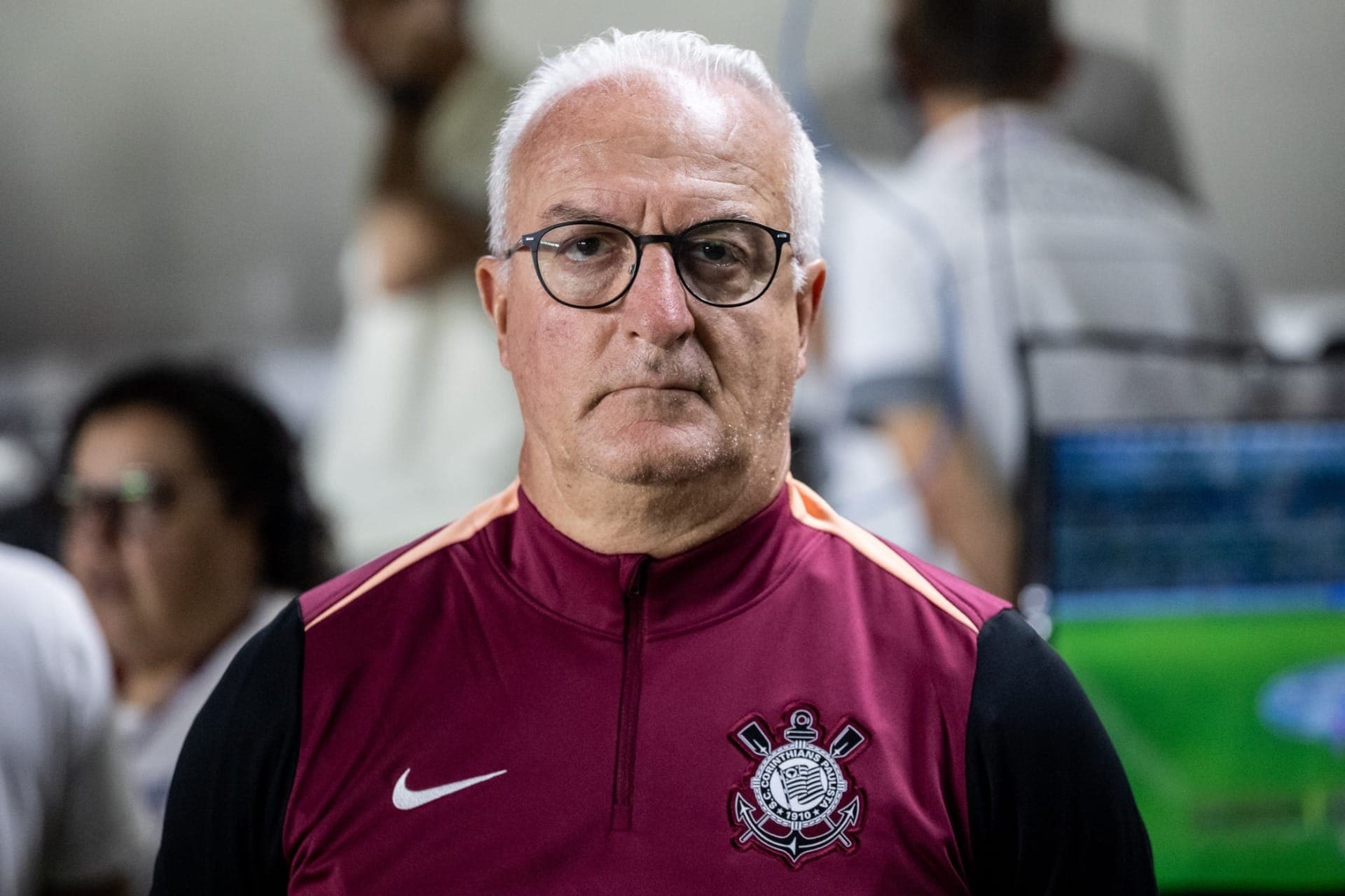 Dorival Junior durante a partida entre Santos e Corinthians