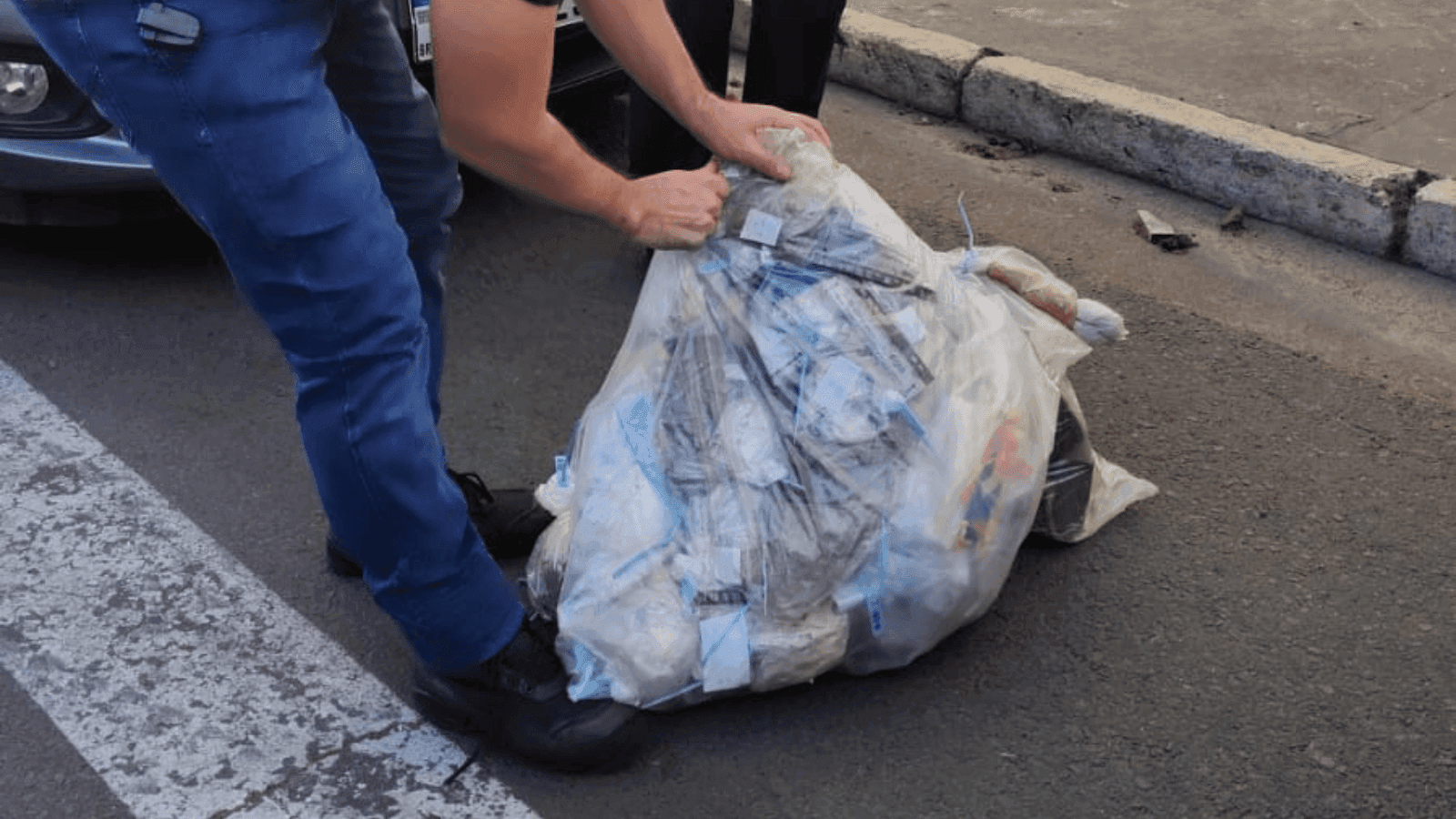 Foram incineradas porções de crack, maconha e cocaína