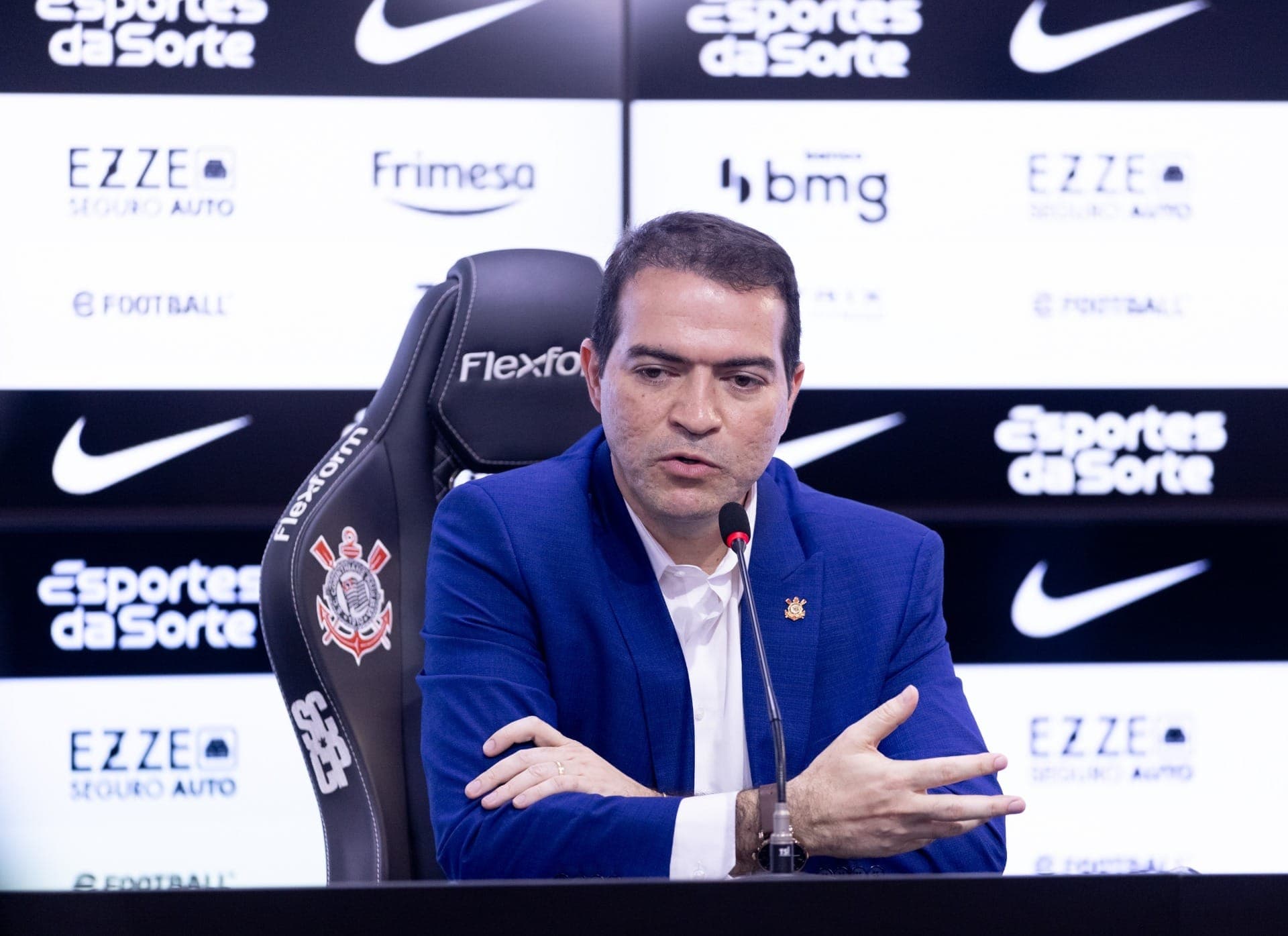 Marcelo Paz é o atual executivo de futebol do Corinthians