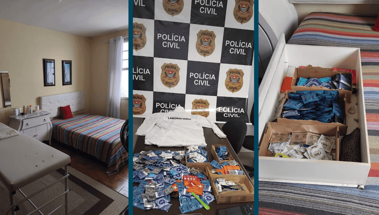 Os materiais encontrados no local foram apreendidos