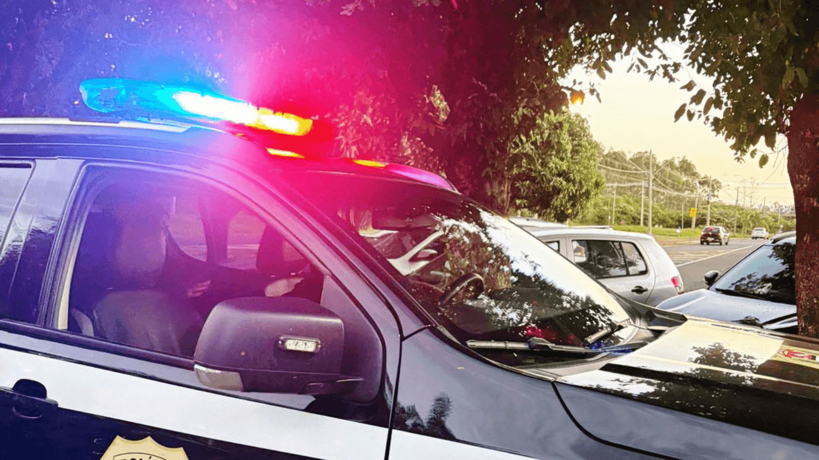 Os policiais também apreenderam drogas durante a ação