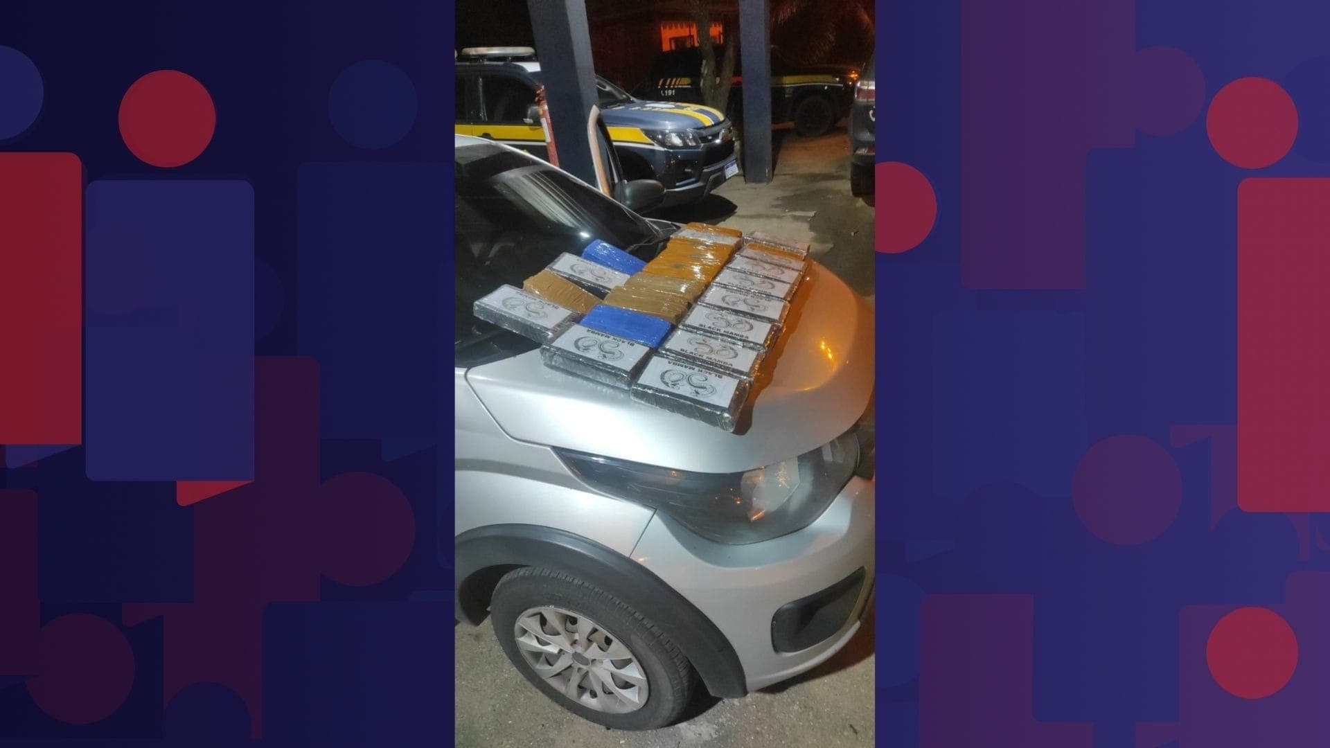 O condutor e as drogas foram encaminhados a Delegacia de Campos dos Goytacazes