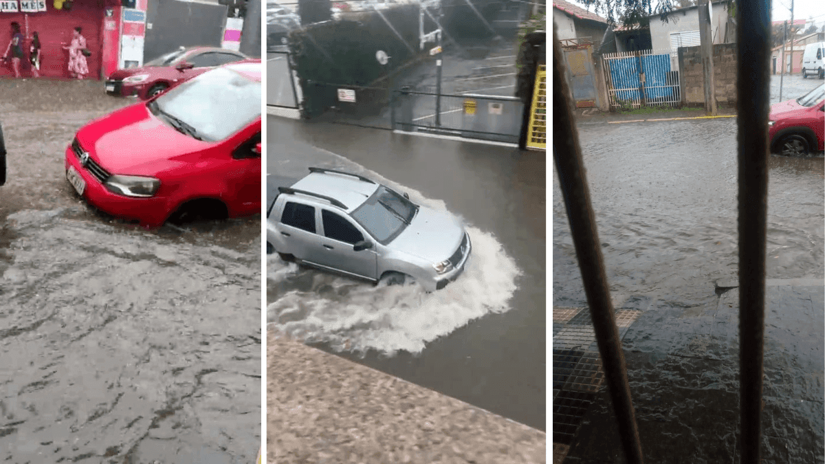 Forte chuva causa diversos pontos de alagamento em Jacareí