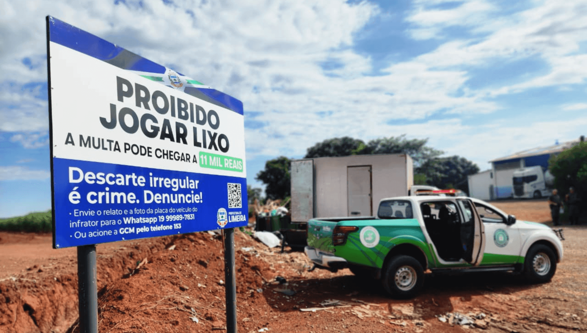 Homem é multado por despejar lixo em local proibido em Limeira