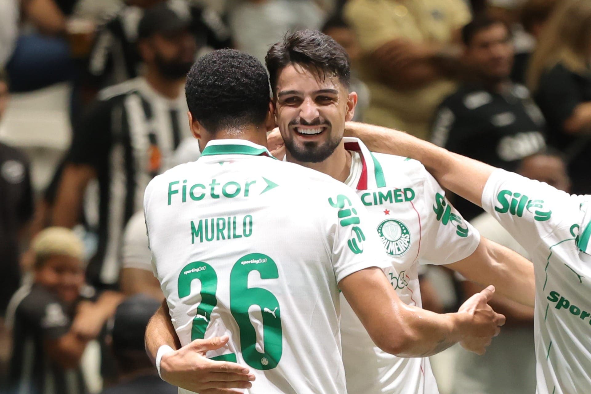 Flaco fez o primeiro gol do Palmeiras contra o Atlético-MG