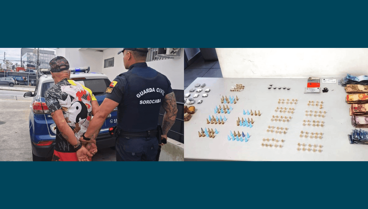 Foram apreendidas porções de maconha, cocaína e crack