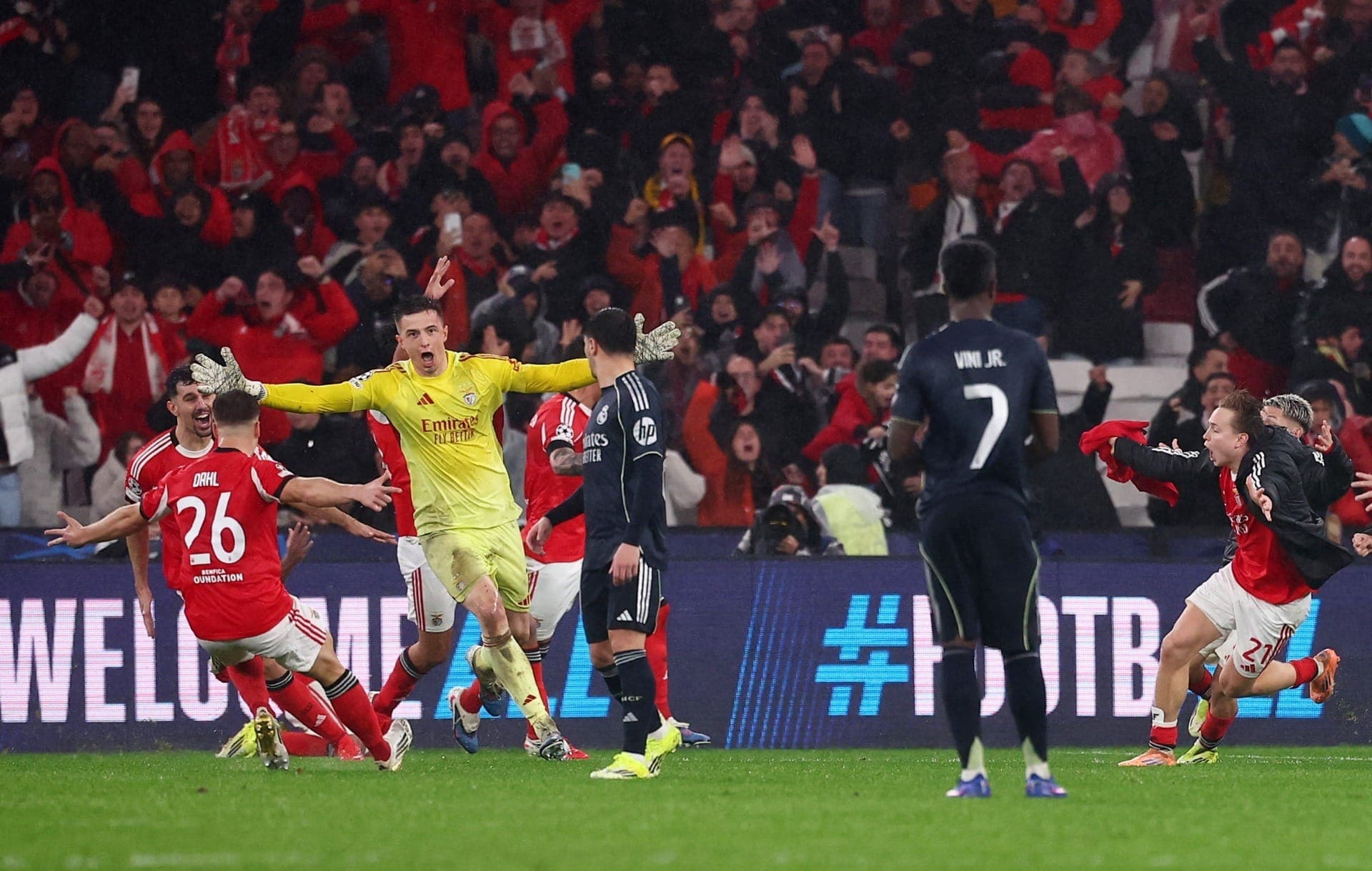 Trubin classificou o Benfica após vitória sobre Real Madrid na Champions League