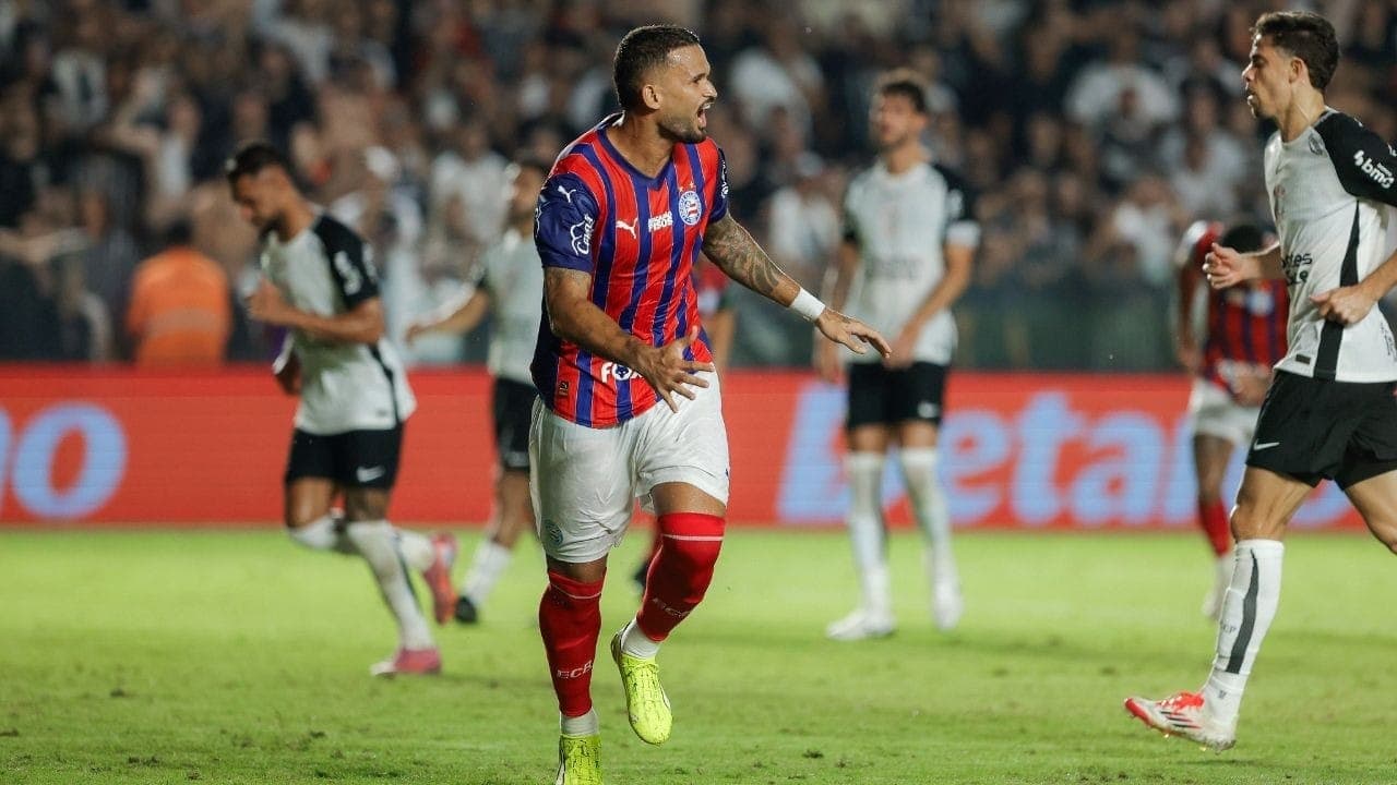 Willian José marcou o gol da vitória do Bahia contra o Corinthians