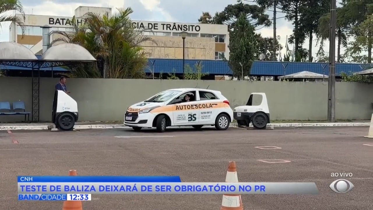 Prova de baliza deixa de ser obrigatória para tirar CNH no Paraná
