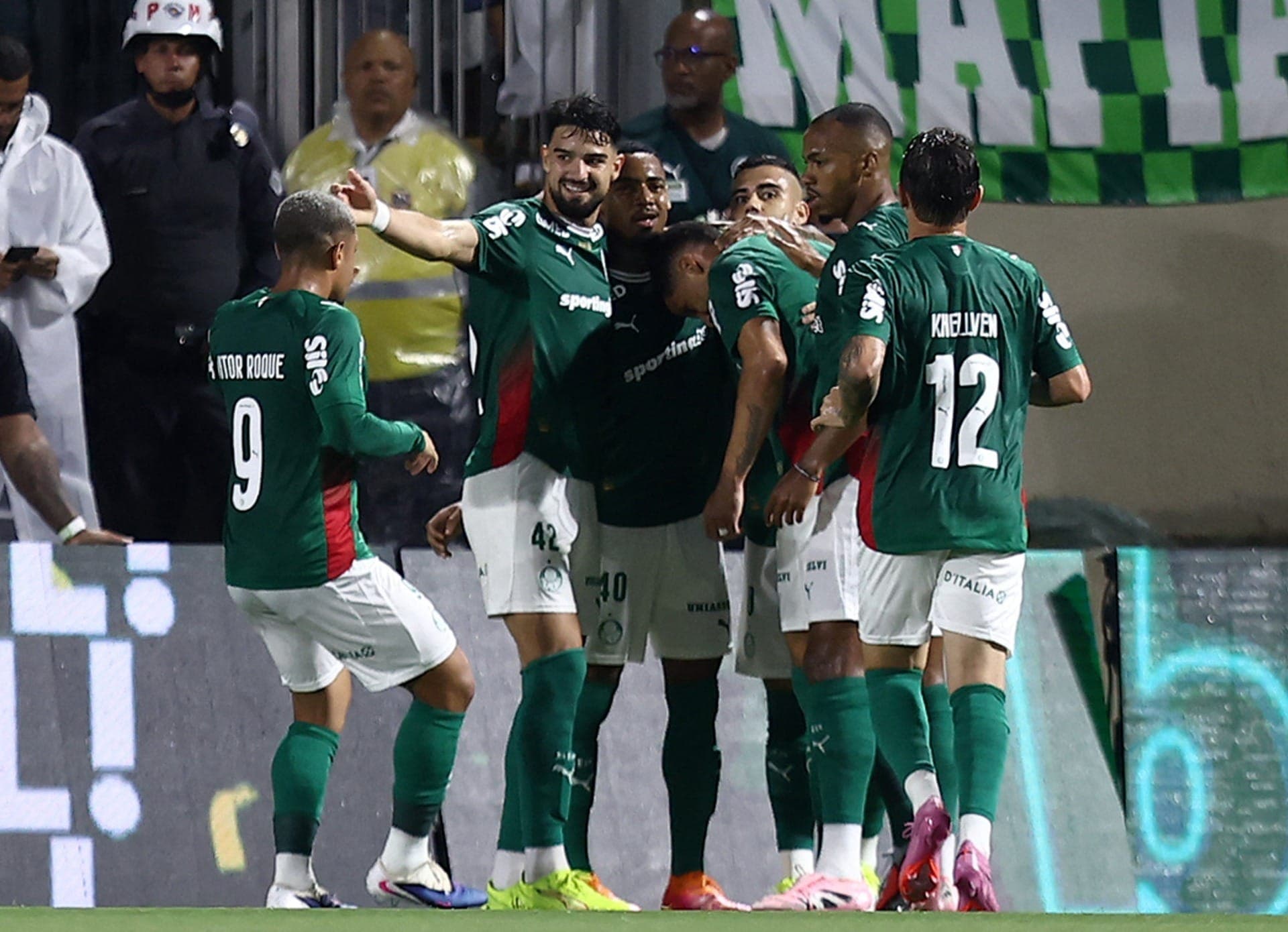 Palmeiras comemora