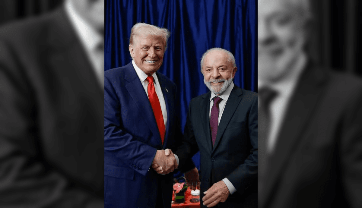 Presidente dos EUA, Donald Trump e presidente do Brasil, Luiz Inácio Lula da Silva