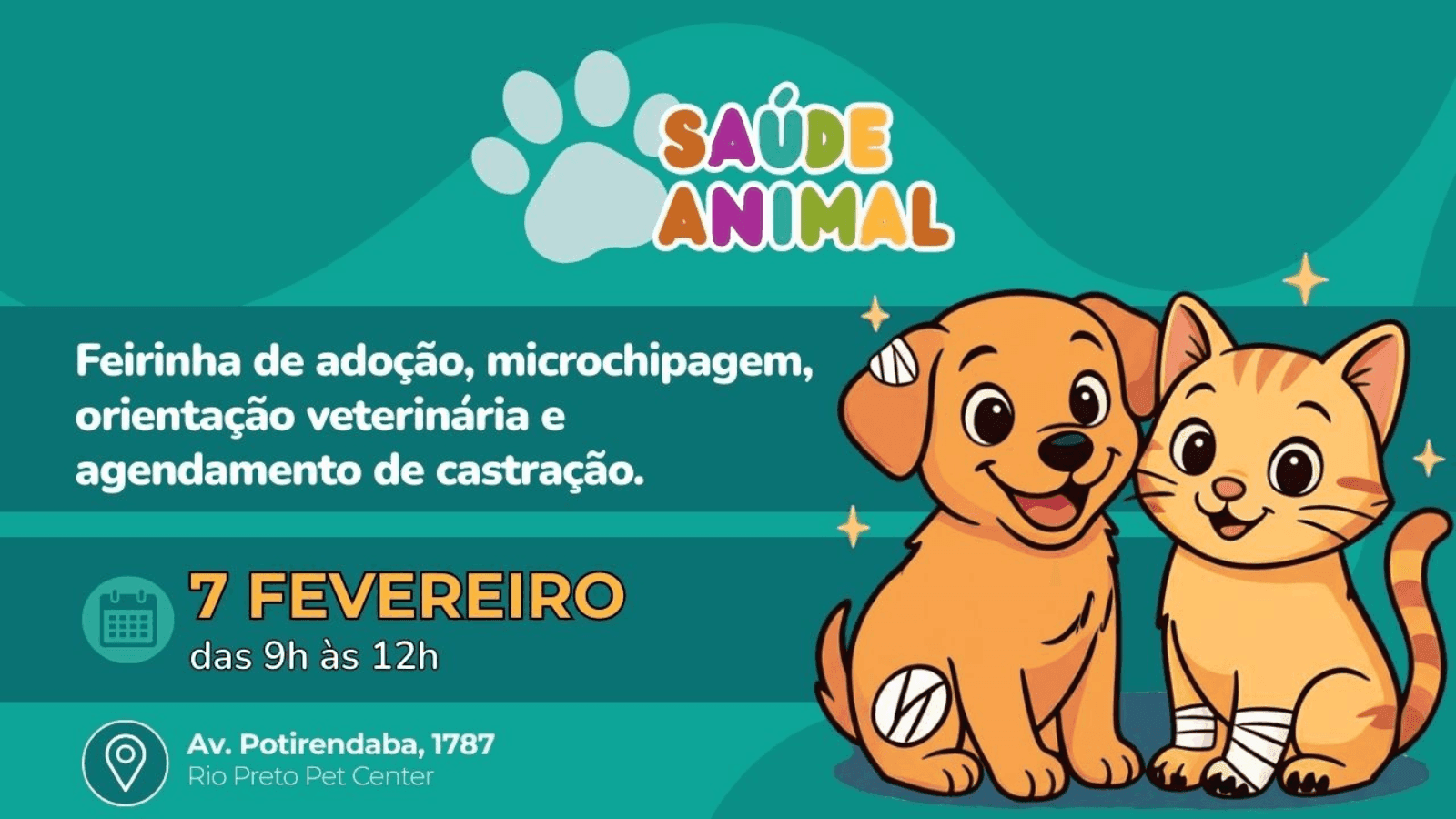 Serão oferecidos vários serviços durante uma feirinha