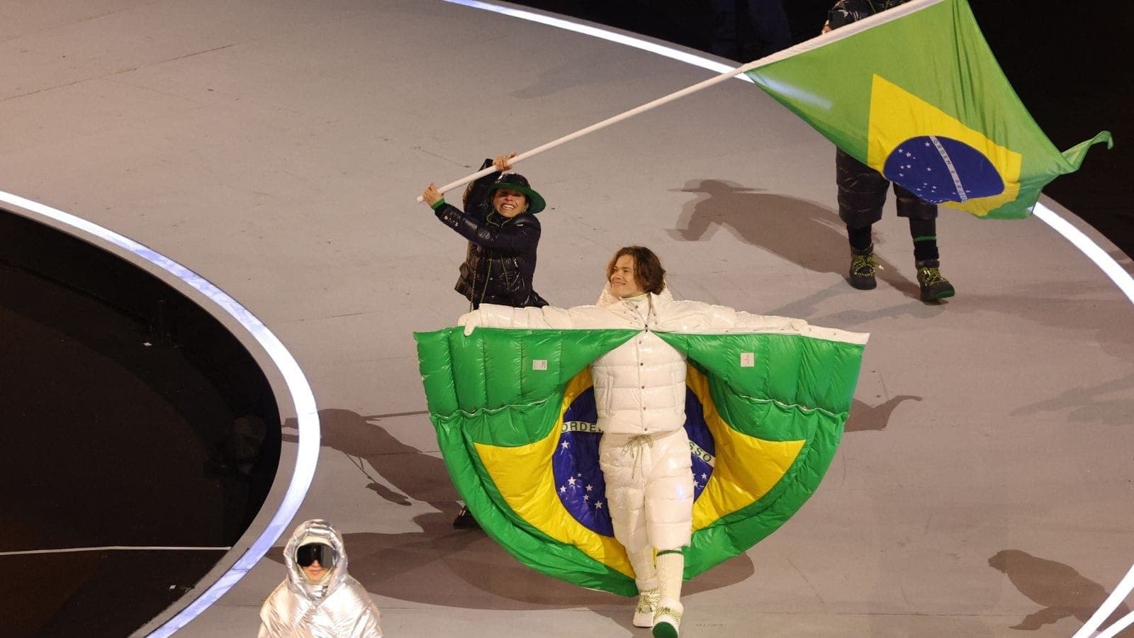 Delegação brasileira na abertura dos Jogos Olímpicos de Inverno