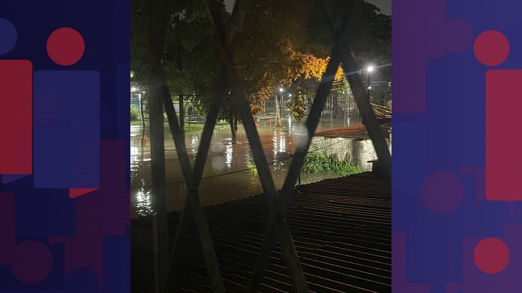 A bacia do Rio Acari transbordou mais uma vez após o temporal registrado na segunda-feira (09)