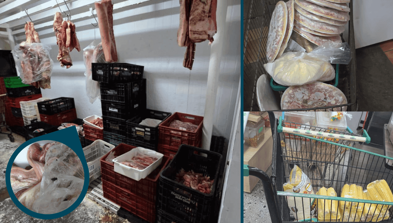 Os produtos foram apreendidos para o descarte adequado