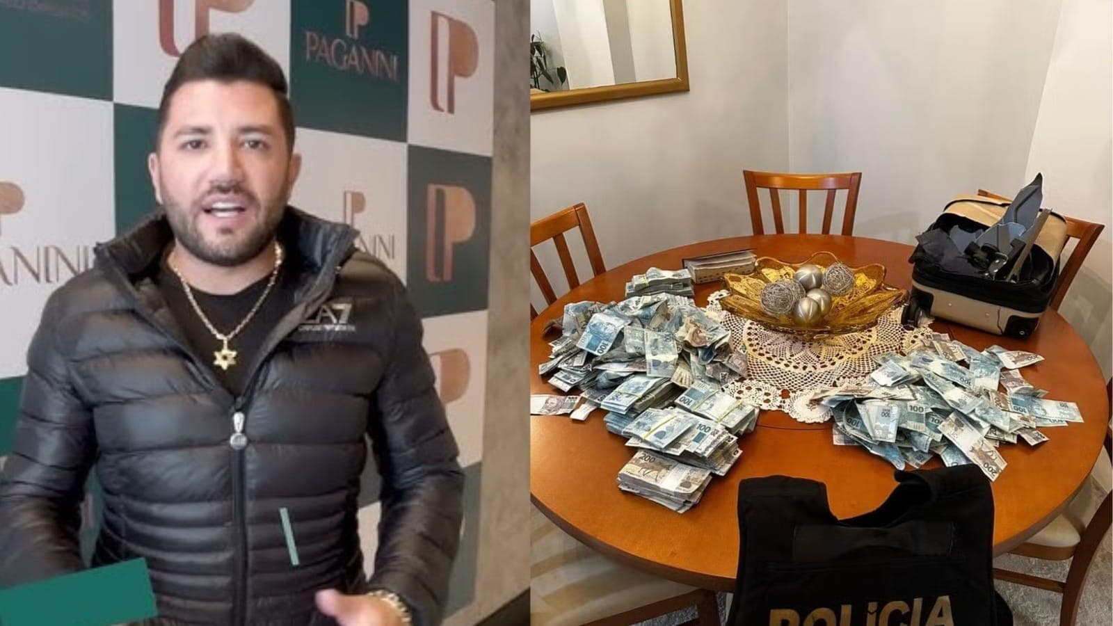 Igor Paganini é o homem que jogou mala com R$ 429 mil em SC