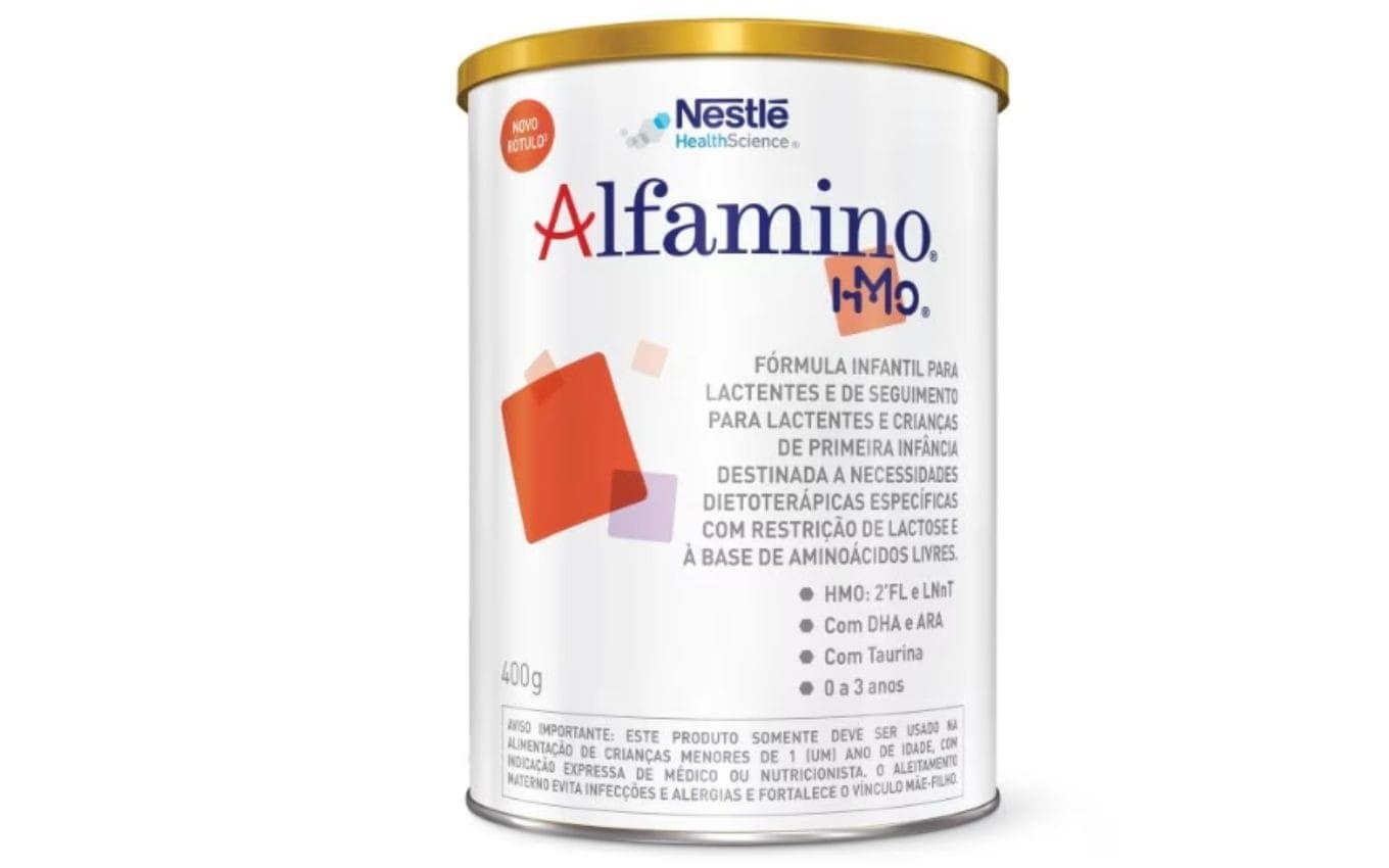 Fórmula infantil Alfamino 400 g, da Nestlé Brasil, está na lista da Anvisa de recall