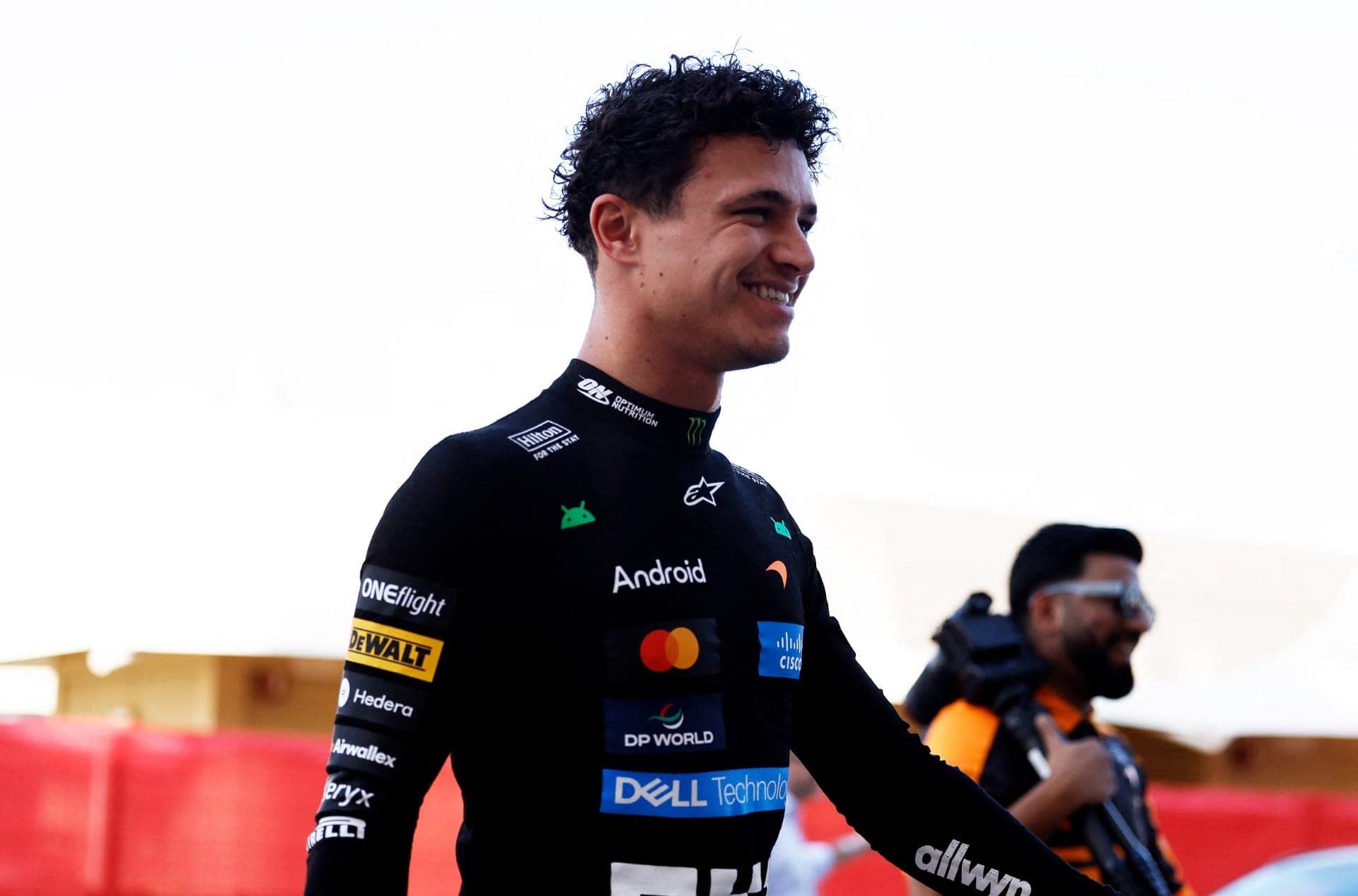Lando Norris durante pré-temporada da Fórmula 1 no Bahrein