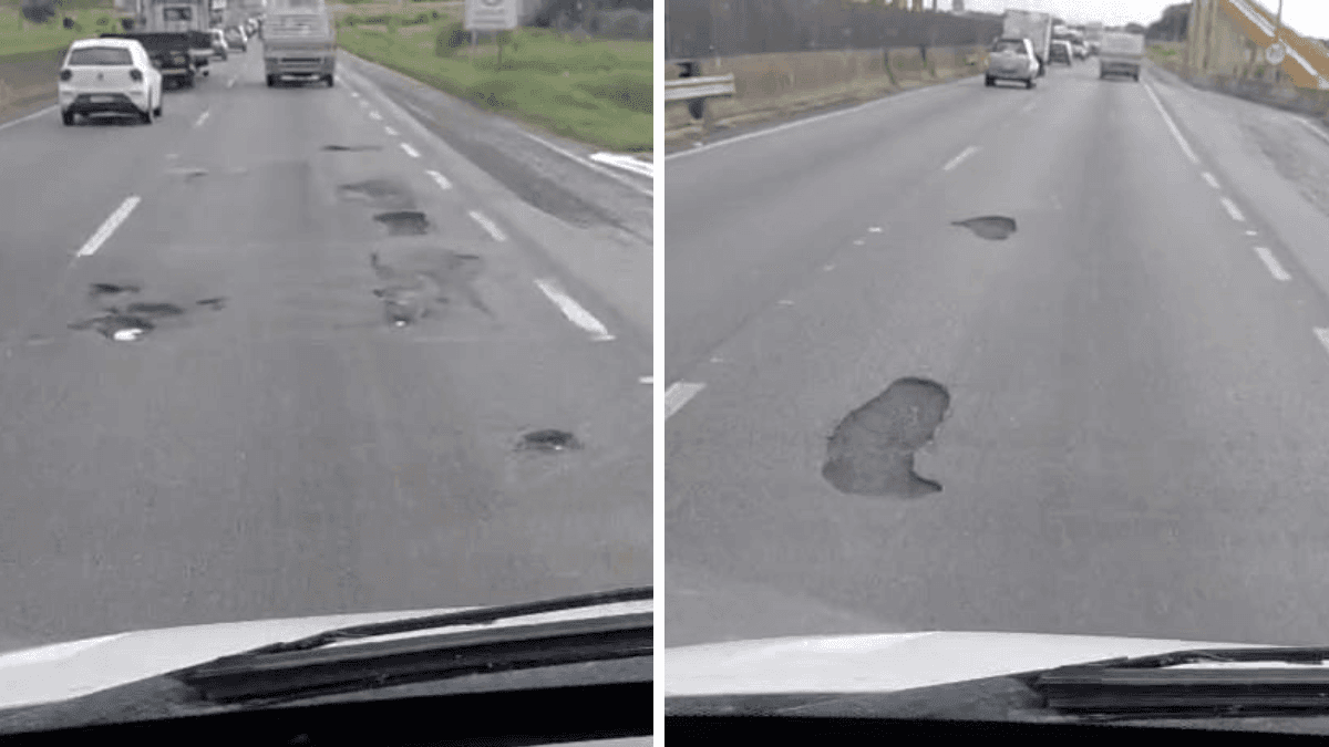 Buracos e problemas no asfalto da Dutra preocupa motoristas da região