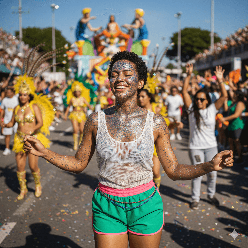 Evite alergias e manchas: cuide da pele ao usar glitter na folia