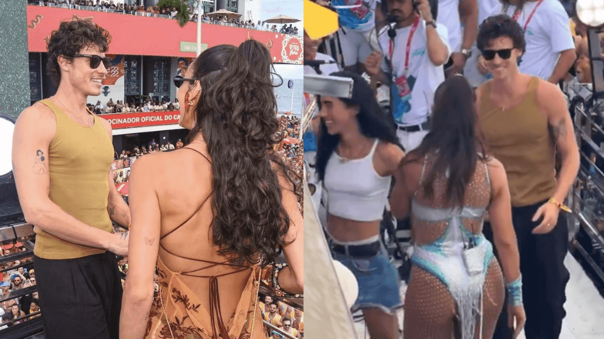 Shanw Mendes curte trio da Ivete com Bruna Marquezine
